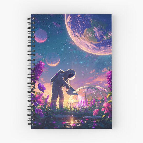 Item preview, Astronaut Space Garden Pixel Art designed and sold by NijiWorld.