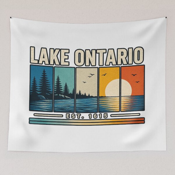 Item preview, Lake Ontario Sunset Lake Life designed and sold by first-shirt ⭐ ⭐ ⭐ ⭐ ⭐.