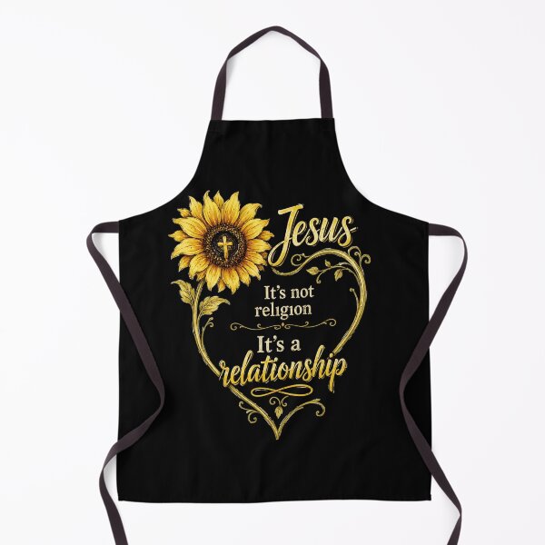 Item preview, Jesus It's Not Religion It's A Relationship Sunflower Faith Heart designed and sold by ChristianLife.