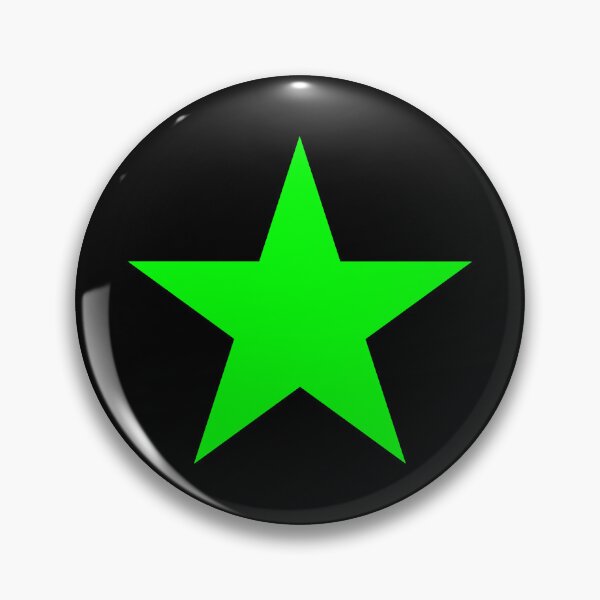 Item preview, Lime Five Point Star designed and sold by pattern-archive.