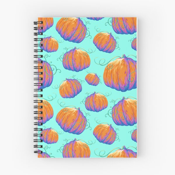Item preview, Painted Pumpkin with Twisting Vines on a Seafoam Background Pattern designed and sold by ShayMaven.