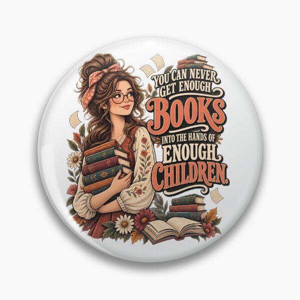 Item preview, Book Lover Teacher T-Shirt, You Can Never Get Enough Books Into the Hands of Enough Children, Reading Teacher Gift, Bookish Graphic Tee designed and sold by OUICHA.