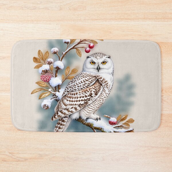 Item preview, Snowy Owl Elegant Portrait designed and sold by Eclectic Monkey.