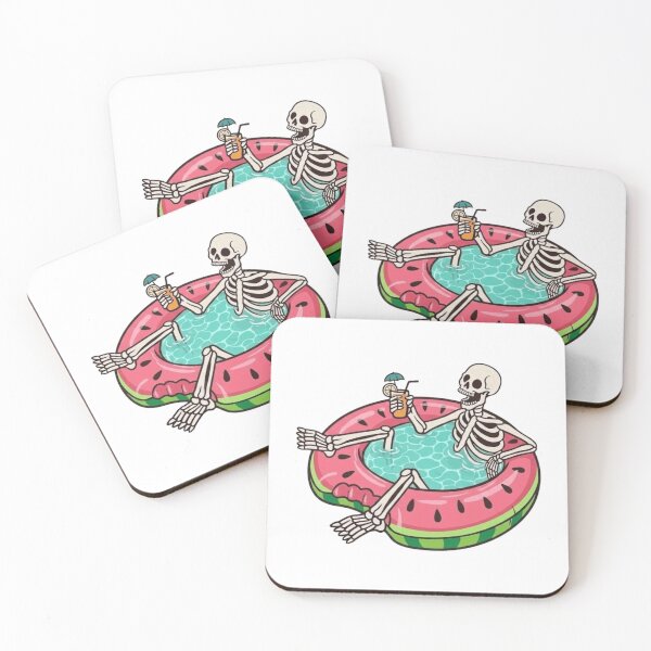 Item preview, Chill Skeleton Watermelon Pool Float designed and sold by wingoo22.