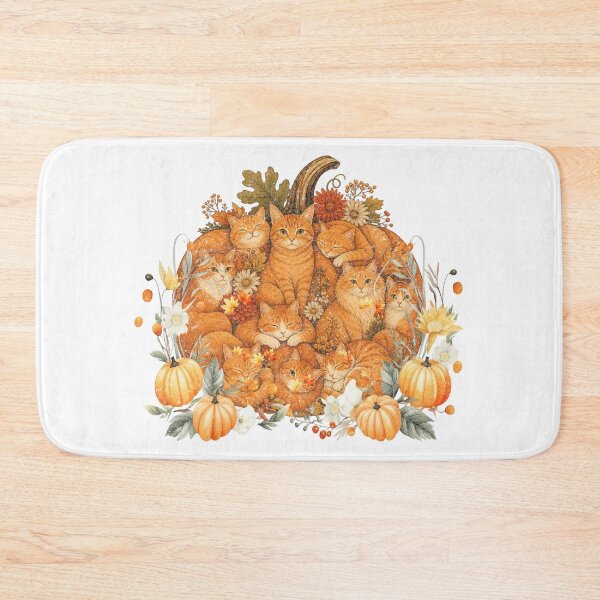 Item preview, Cozy Fall Pumpkin Cats designed and sold by Nacho Average Designs.