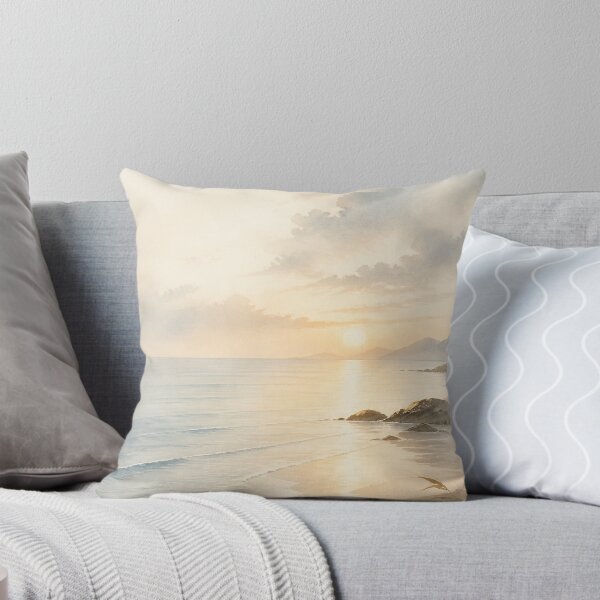 Item preview, Ocean Dawn Wall Art Poster | Smooth Coastal Waves, Calm Japandi Seascape Print designed and sold by LuminaKage.