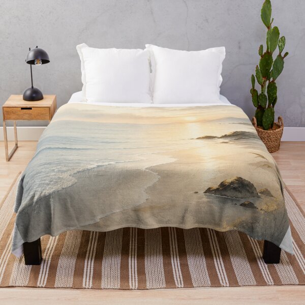 Item preview, Ocean Dawn Wall Art Poster | Smooth Coastal Waves, Calm Japandi Seascape Print designed and sold by LuminaKage.