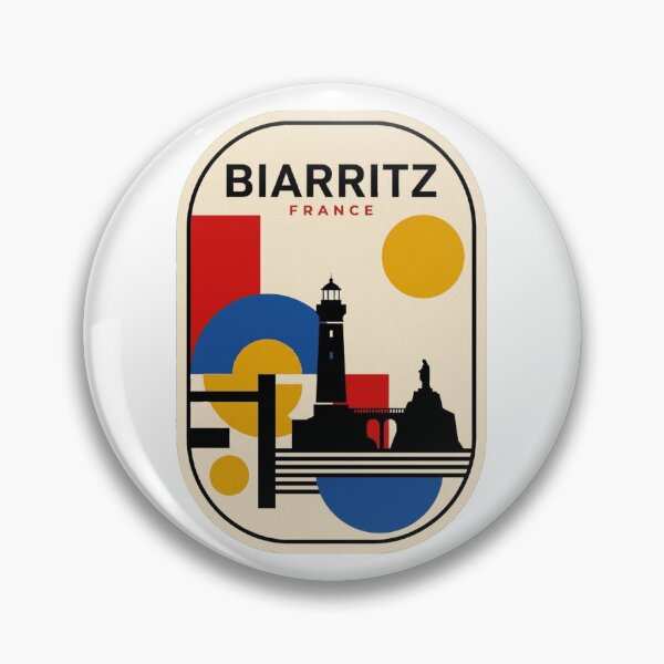 Item preview, Retro Biarritz Bauhaus Geometric Skyline designed and sold by k3rstman1.