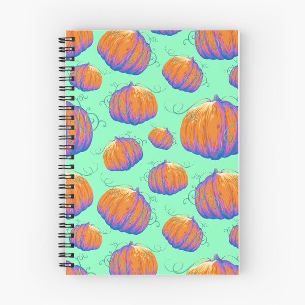 Item preview, Painted Pumpkin with Twisting Vines Pattern on a Mint Background Pattern designed and sold by ShayMaven.
