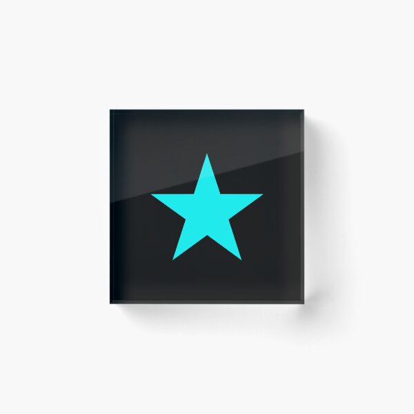 Item preview, Cyan Five Point Star designed and sold by pattern-archive.