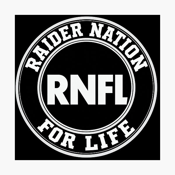 Item preview, RNFL Raider Nation For Life Circle Logo designed and sold by My Team Designs.