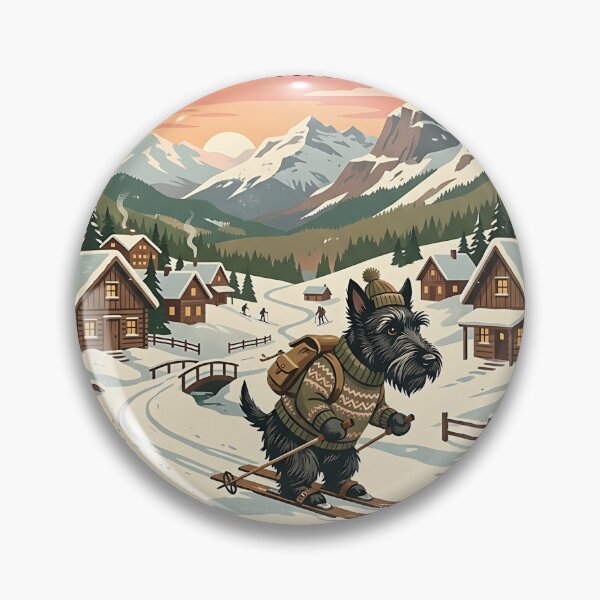 Item preview, Scottish Terrier Ski Trip designed and sold by PictoVibe.