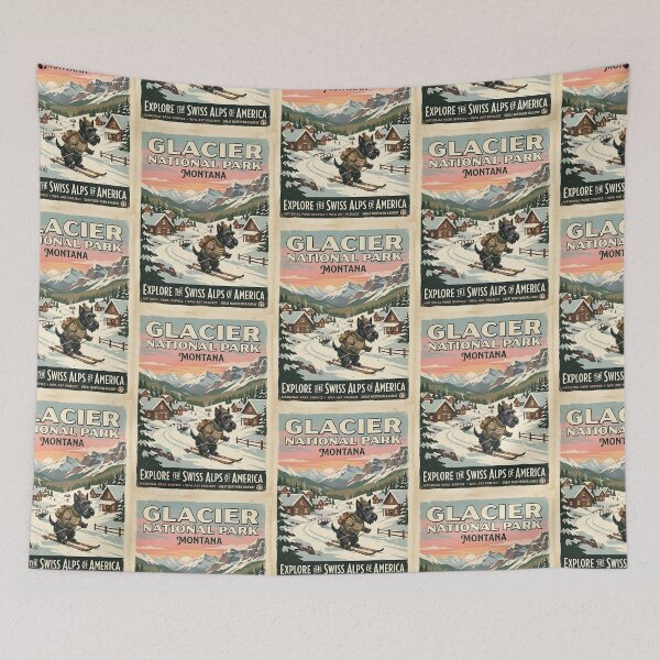 Item preview, Scottish Terrier Ski Trip designed and sold by PictoVibe.