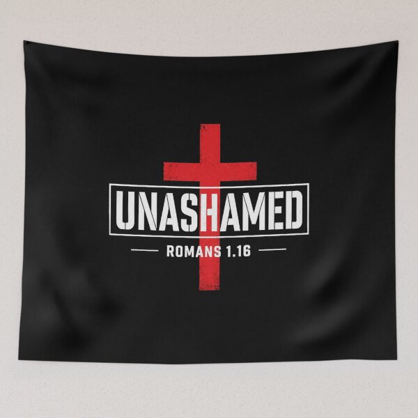 Item preview, Unashamed Romans 1:16 Red Christian Cross designed and sold by ChristianLife.
