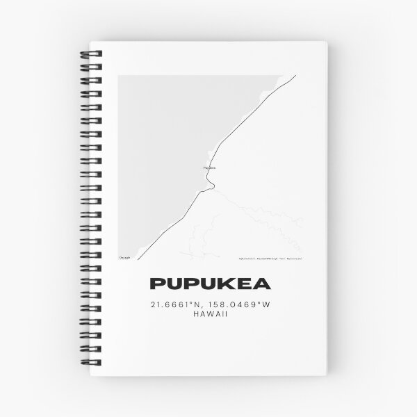 Item preview, Pupukea Hawaii Map | Minimalist North Shore Oahu Location Design designed and sold by RM-Journey.