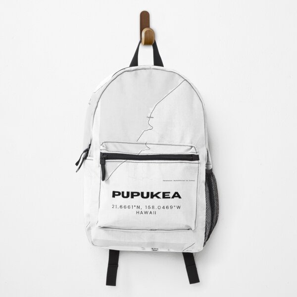 Artikelvorschau, Pupukea Hawaii Karte | Minimalistisches Standortdesign an der Nordküste von Oahu entworfen und verkauft von RM-Journey.
