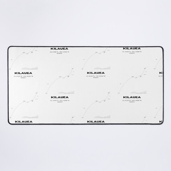 Item preview, Kilauea Kauai Map | Minimalist Hawaii Location Design designed and sold by RM-Journey.