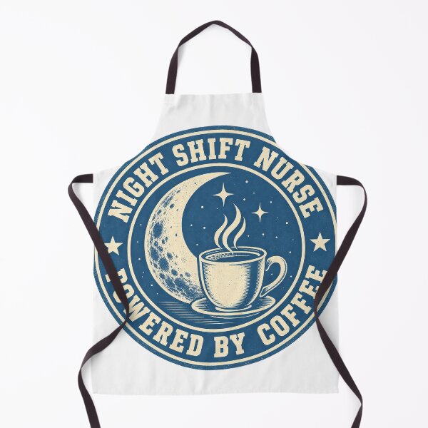 Item preview, Night Shift Nurse Powered By Coffee Badge Shirt designed and sold by ys96.