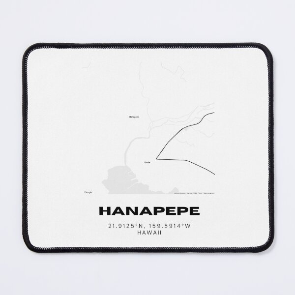 Item preview, Hanapepe Kauai Map | Minimalist Hawaii Location Design designed and sold by RM-Journey.