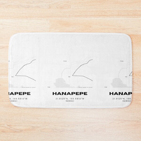 Item preview, Hanapepe Kauai Map | Minimalist Hawaii Location Design designed and sold by RM-Journey.