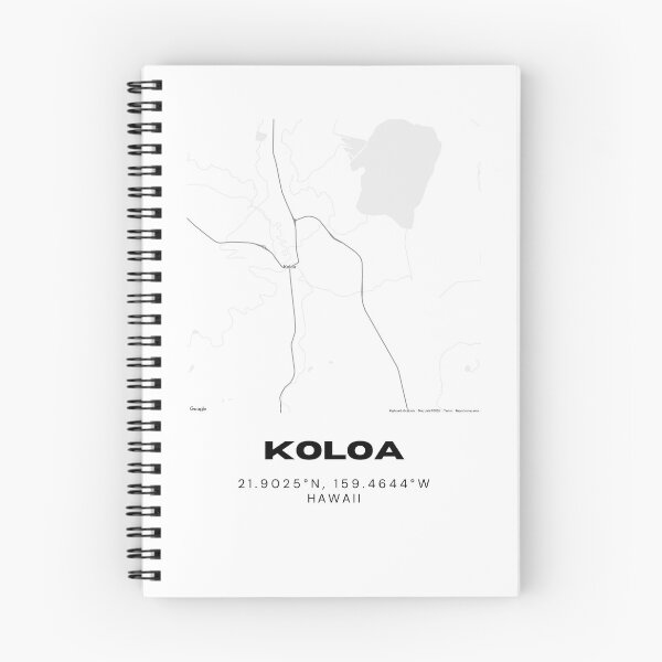 Item preview, Koloa Kauai Map | Minimalist Hawaii Location Design designed and sold by RM-Journey.