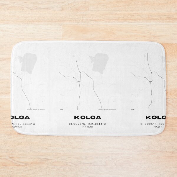 Item preview, Koloa Kauai Map | Minimalist Hawaii Location Design designed and sold by RM-Journey.