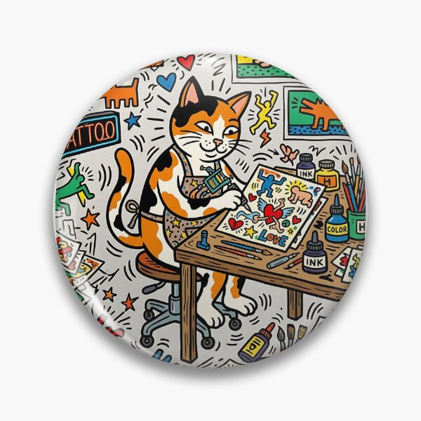 Item preview, Calico Tattoo Artist designed and sold by PictoVibe.