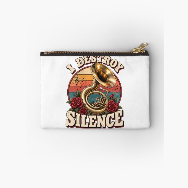 Item preview, Funny Sousaphone Player T-Shirt, I Destroy Silence Recto Tuba Lover, Marching Band Musician Gift, Brass Player Graphic Tee designed and sold by OUICHA.
