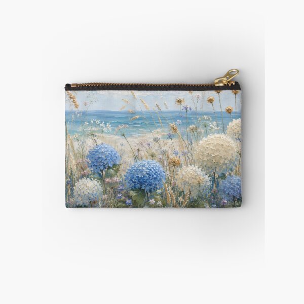 Item preview, Coastal Hydrangea Garden – Blue Beach Floral Art designed and sold by GSizzle1.