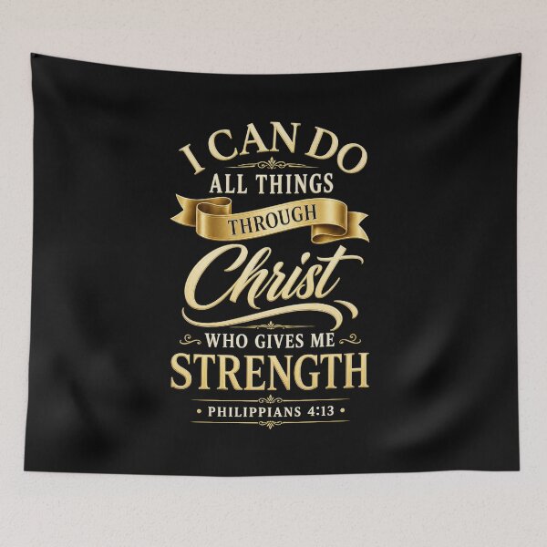 Item preview, Philippians 4:13 I Can Do All Things Through Christ Gold designed and sold by ChristianLife.