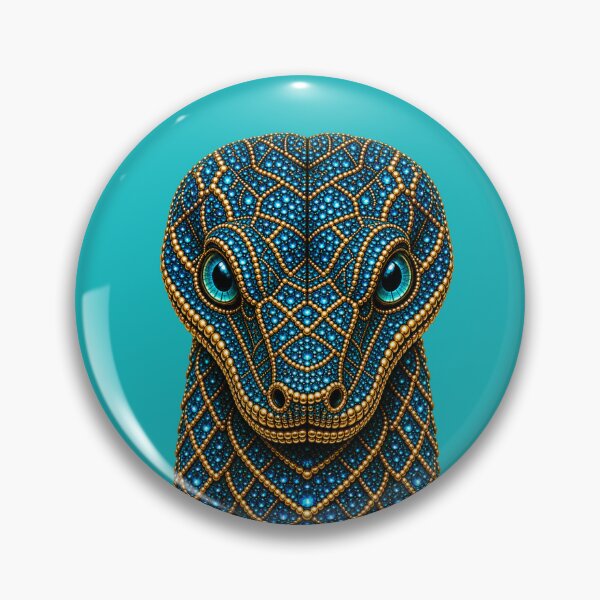 Item preview, Cabeza de serpiente azul enjoyada | Oro zafiro designed and sold by BriellaFashion.