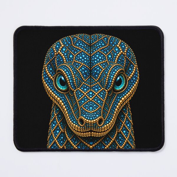 Item preview, Blue Jeweled Snake Head | Sapphire Gold designed and sold by BriellaFashion.