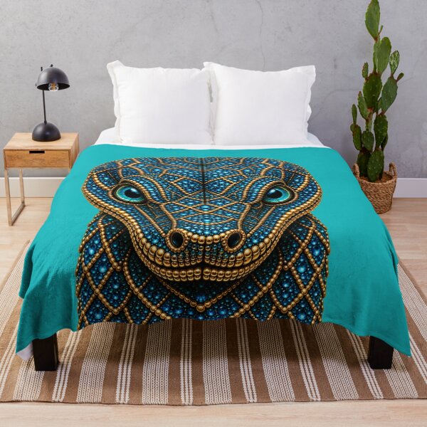 Item preview, Blue Jeweled Snake Head | Sapphire Gold designed and sold by BriellaFashion.