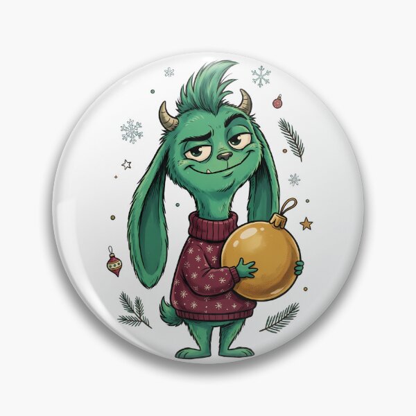Item preview, Funny Green Christmas Monster Sweater designed and sold by VibranPalette.