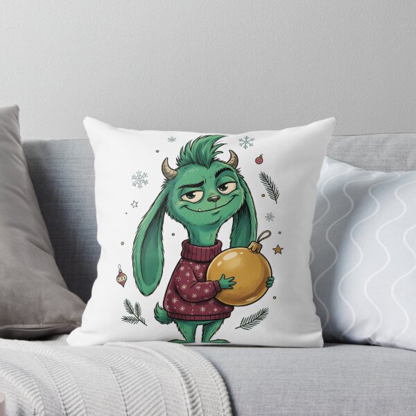 Item preview, Funny Green Christmas Monster Sweater designed and sold by VibranPalette.