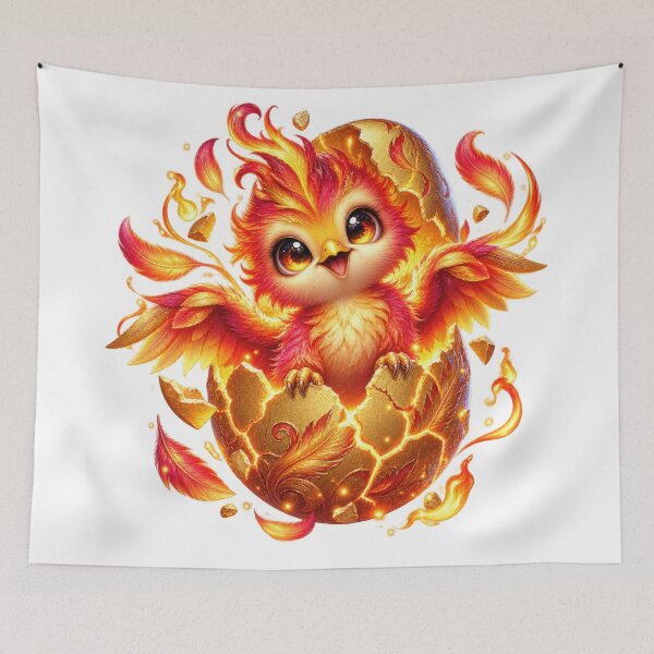Item preview, Baby Phoenix Hatching from Golden Egg designed and sold by jgvisualarts.