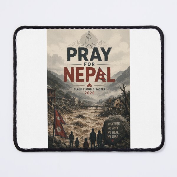 Item preview, Pray for Nepal 2026 Flash Flood Disaster Himalayan Relief and Recovery designed and sold by Places On Earth.