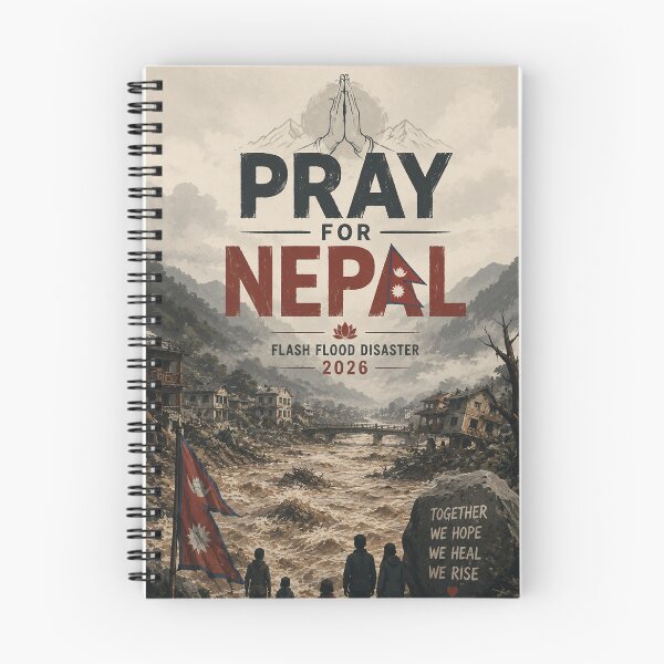 Item preview, Pray for Nepal 2026 Flash Flood Disaster Himalayan Relief and Recovery designed and sold by Places On Earth.