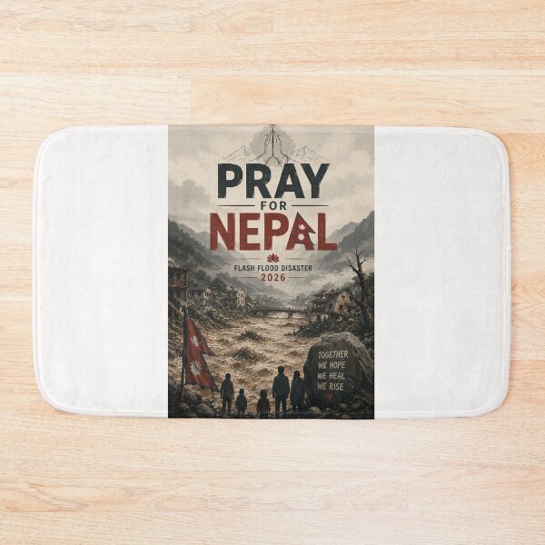 Item preview, Pray for Nepal 2026 Flash Flood Disaster Himalayan Relief and Recovery designed and sold by Places On Earth.