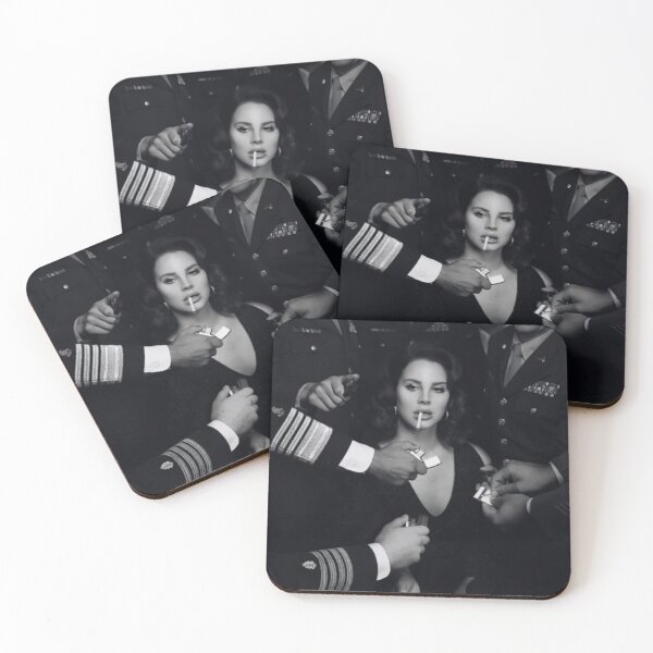 Item preview, Lana Del Ray Black & White Military Portrait Aesthetic designed and sold by BanSosGakCairR.
