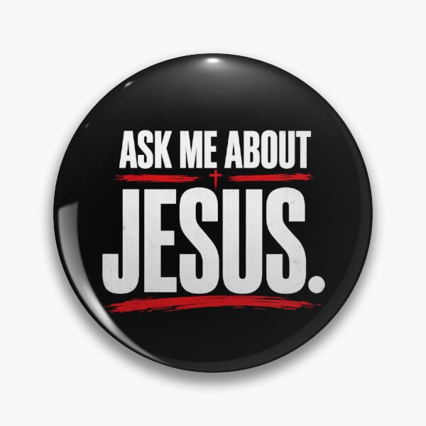 Item preview, Ask Me About Jesus Bold Christian Cross Streetwear designed and sold by ChristianLife.