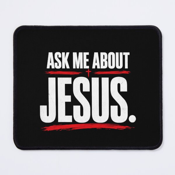 Artikelvorschau, Frag mich nach Jesus – kühne christliche Kreuz-Streetwear entworfen und verkauft von ChristianLife.