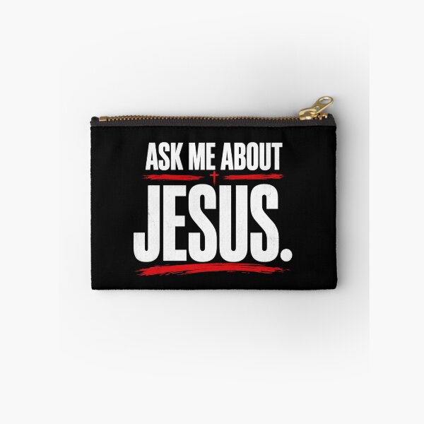 Item preview, Ask Me About Jesus Bold Christian Cross Streetwear designed and sold by ChristianLife.
