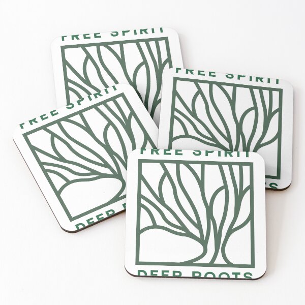 Item preview, Free Spirit Deep Roots Dark Green Minimalist designed and sold by HYPNK.