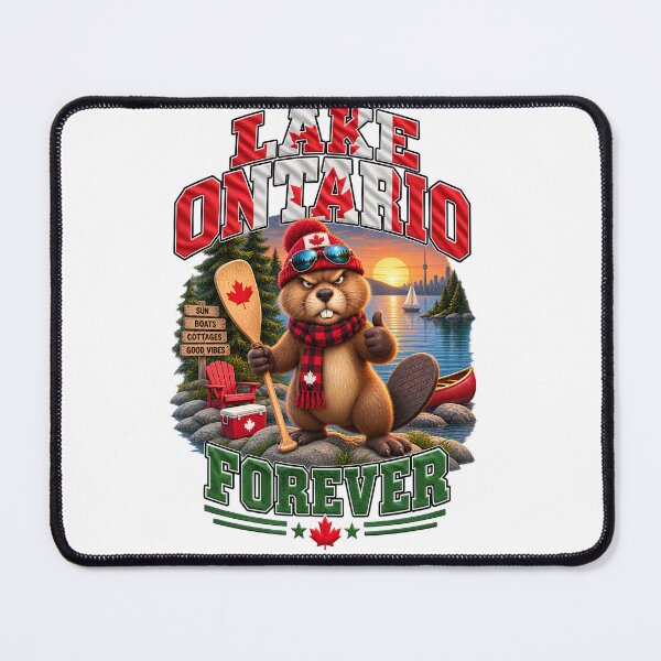 Item preview, Canadian Patriot T-Shirt, Lake Ontario Forever Canada Beaver Anti Trump, Great Lakes Canada Lover Gift, Political Graphic Tee designed and sold by OUICHA.