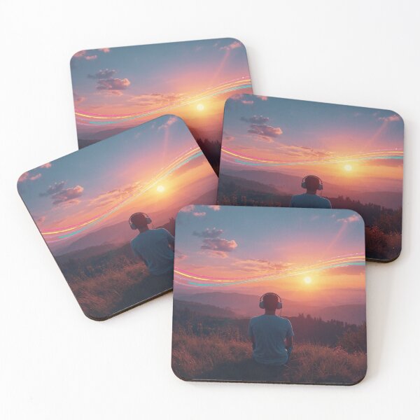 Item preview, Chilling at Sunset - Aesthetic Nature & Music Design designed and sold by t-shirtbywire.