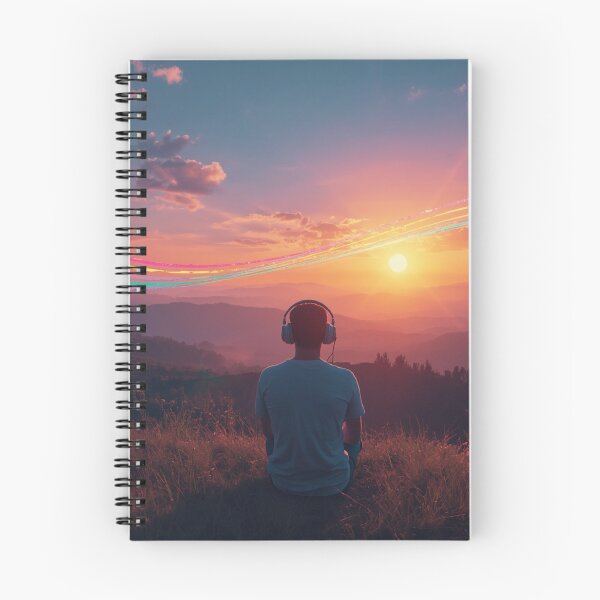 Item preview, Chilling at Sunset - Aesthetic Nature & Music Design designed and sold by t-shirtbywire.