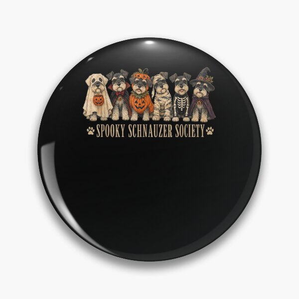 Item preview, Cute Funny Spooky Schnauzer Society Boo Skeleton Dog Ghosts  designed and sold by ArtByimamS.
