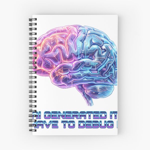 Item preview, Copy of AI Generated I Debug It Funny Programmer Cybernetic Brain Tech designed and sold by WorldShop17.