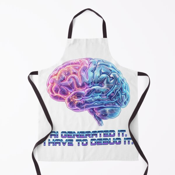 Item preview, Copy of AI Generated I Debug It Funny Programmer Cybernetic Brain Tech designed and sold by WorldShop17.